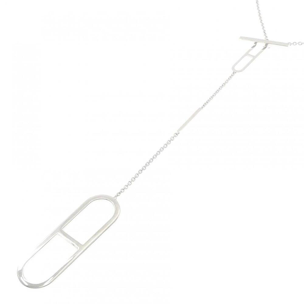 HERMES Silver Necklace